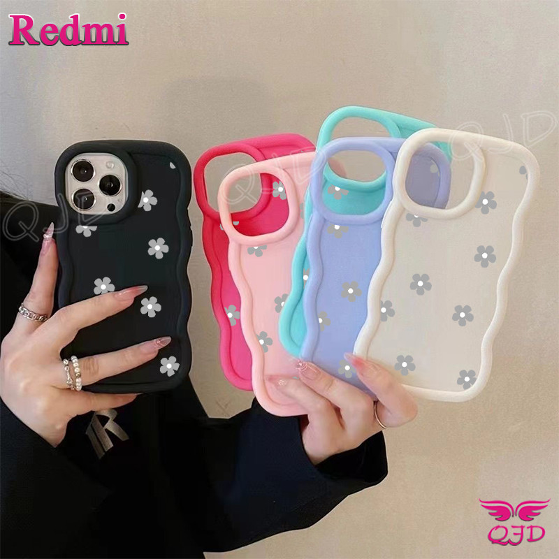 Redmi Flower Case abu-ab Untuk A3 A5 9 10 11 12 13 15 Prime A C X Power Note 7 8 9 10 11 12 13 14 S 