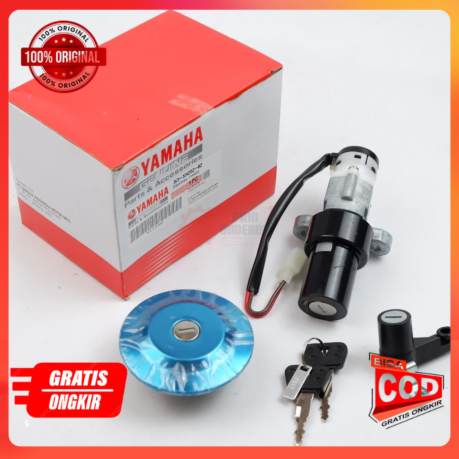 ori Kunci Kontak Set Tutup Bensin Yamaha Vixion Old 3C1