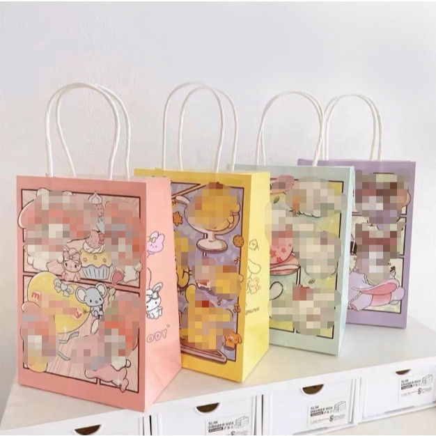 6661 Paper Bag / Tas Souvenir Ulang Tahun / Goodie Bag Kartun / Kantong Kertas / Tas Kado Lucu  / Pa