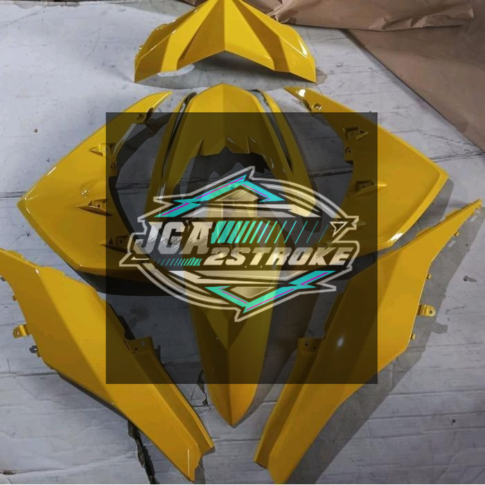 COVER BODY HALUS YAMAHA MIO M3 MIO Z 125 FULLSET BODI SET MIO Z MIO M3 125 WARNA KUNING