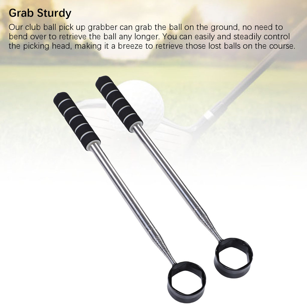 Stainless Steel Telescopic  Ball Retrievers Lightweight  Ball Grabbers Pickers Course Accessories  B