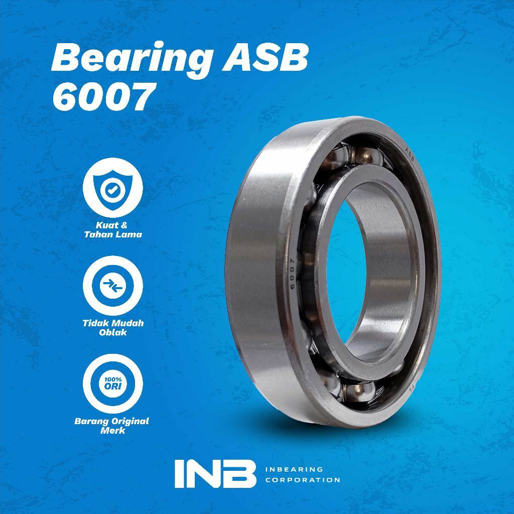 [Min 5 Biji] Laker Bearing 6007 ASB Bearing As Roda Depan Triton As Roda Belakang ATV INB