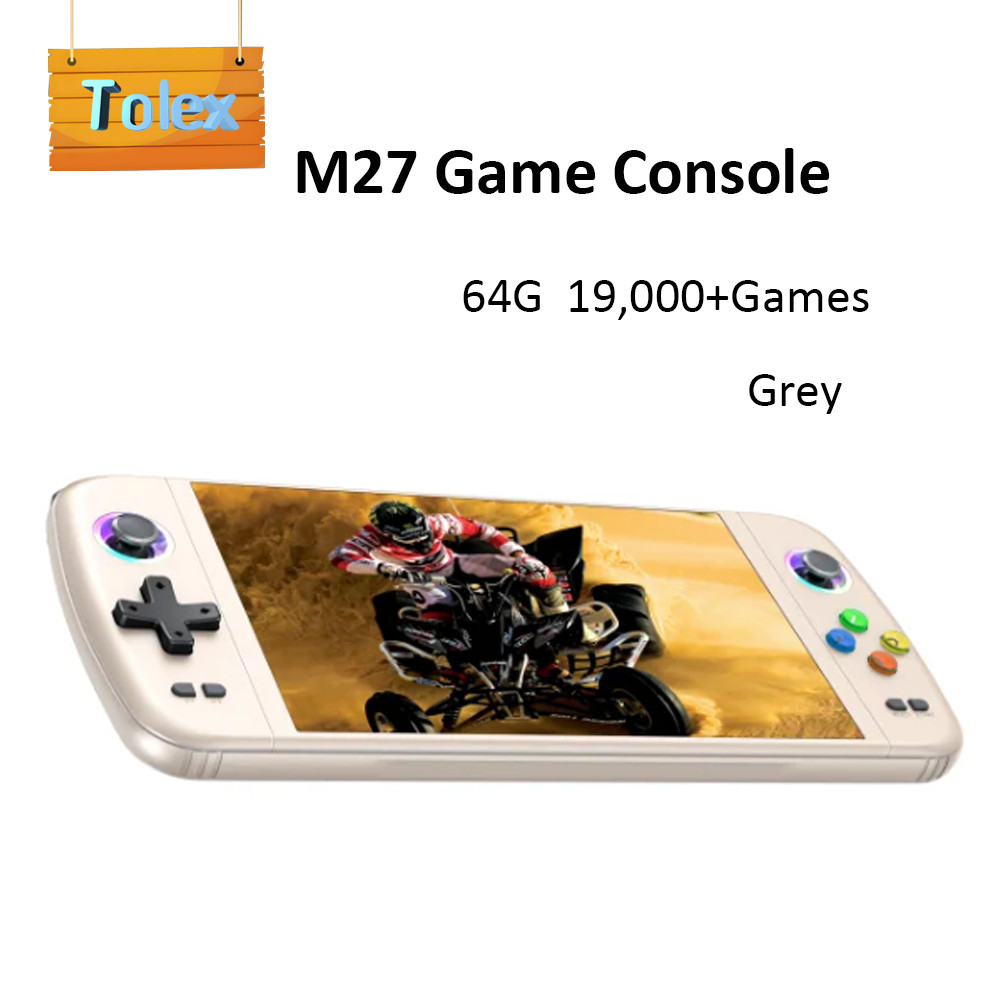 Tolex M27 Handheld Game Console 7.0' Big Screen Simulators 19,000+Games Portable Retro Video Game Co