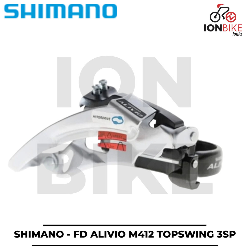 FD Shimano Alivio M412 Old Stock Triple Top Swing Dual Pull 3 Speed 3Sp Operan Depan Sepeda MTB M-41