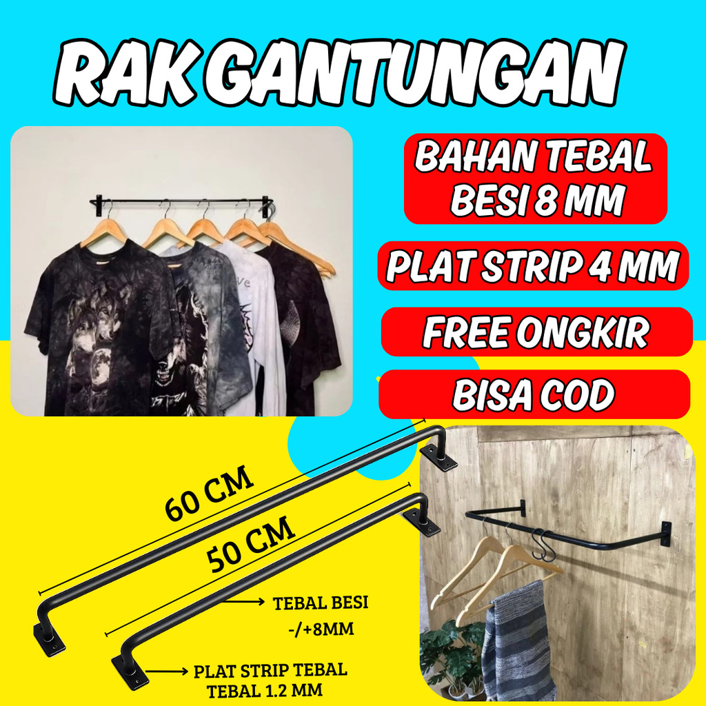 Rak Gantungan Handuk Gantungan Baju Gawang  Handuk Tempel Tembok Gantungan Handuk Tempel Dinding Rak