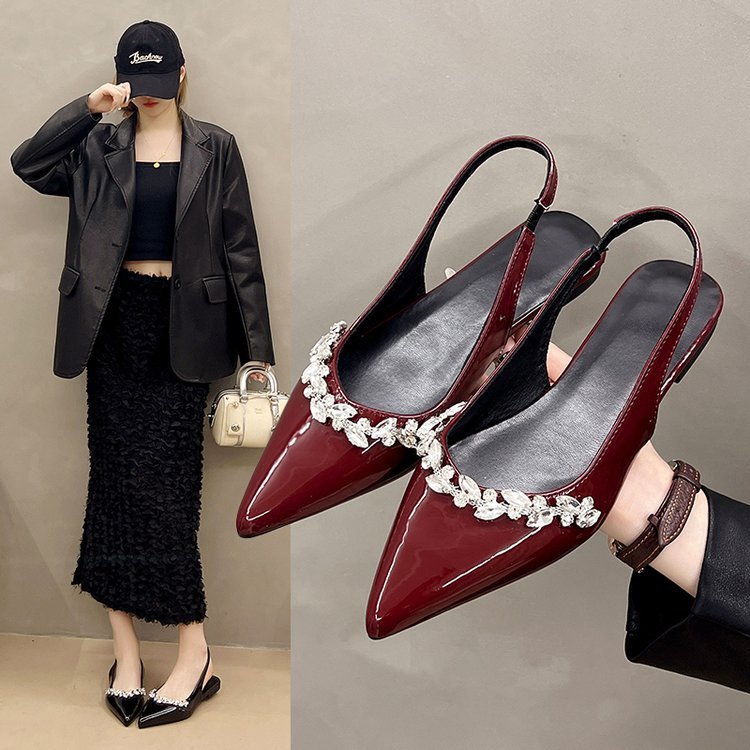 Sepatu hak tinggi elegan gaya Korea baru