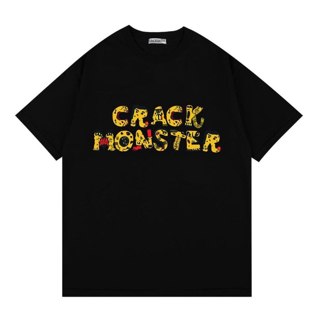 T-Shirt | Black | Oversize | CRKT MONSTER | Crackedattic