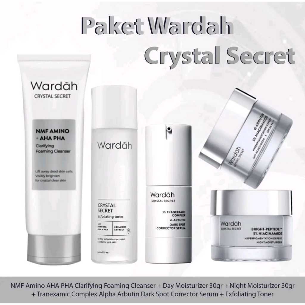 WARDAH Crystal Secret Series Lengkap Paket Glowing WARDAH CRYSTAL SECRET ORIGINAL