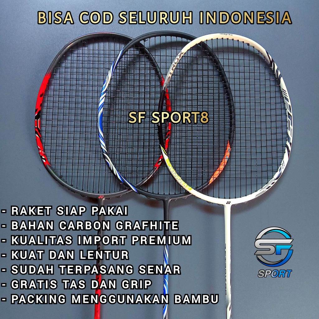 RAKET BADMINTON YONEX CARBONEX 25 SP SUDAH SIAP PAKAI