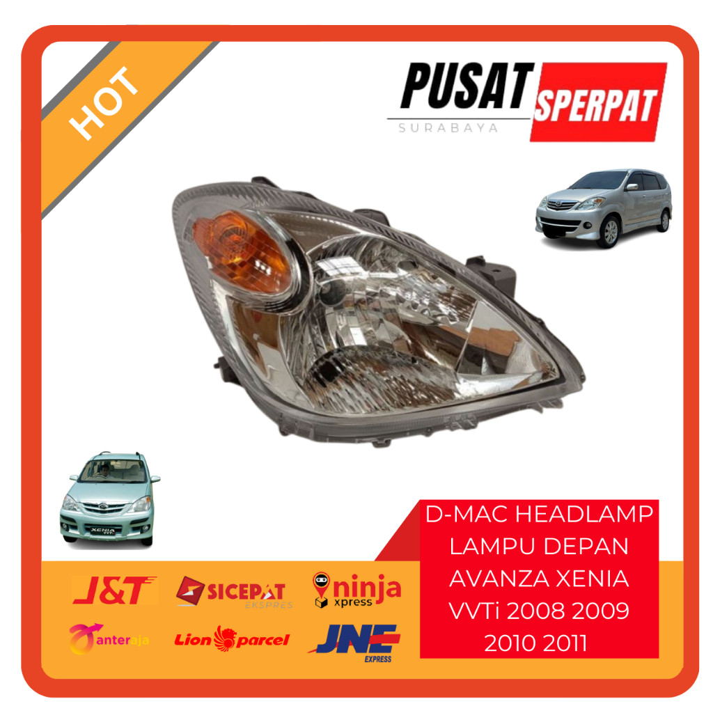 D-MAC - d-mac dmac lampu depan head lamp avanza xenia vvti 2007 2008 2009 2010 2011