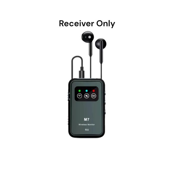 Wireless In Ear System Monitor 2.4GHz M7 Transmitter & Receiver - Receiver Only Co