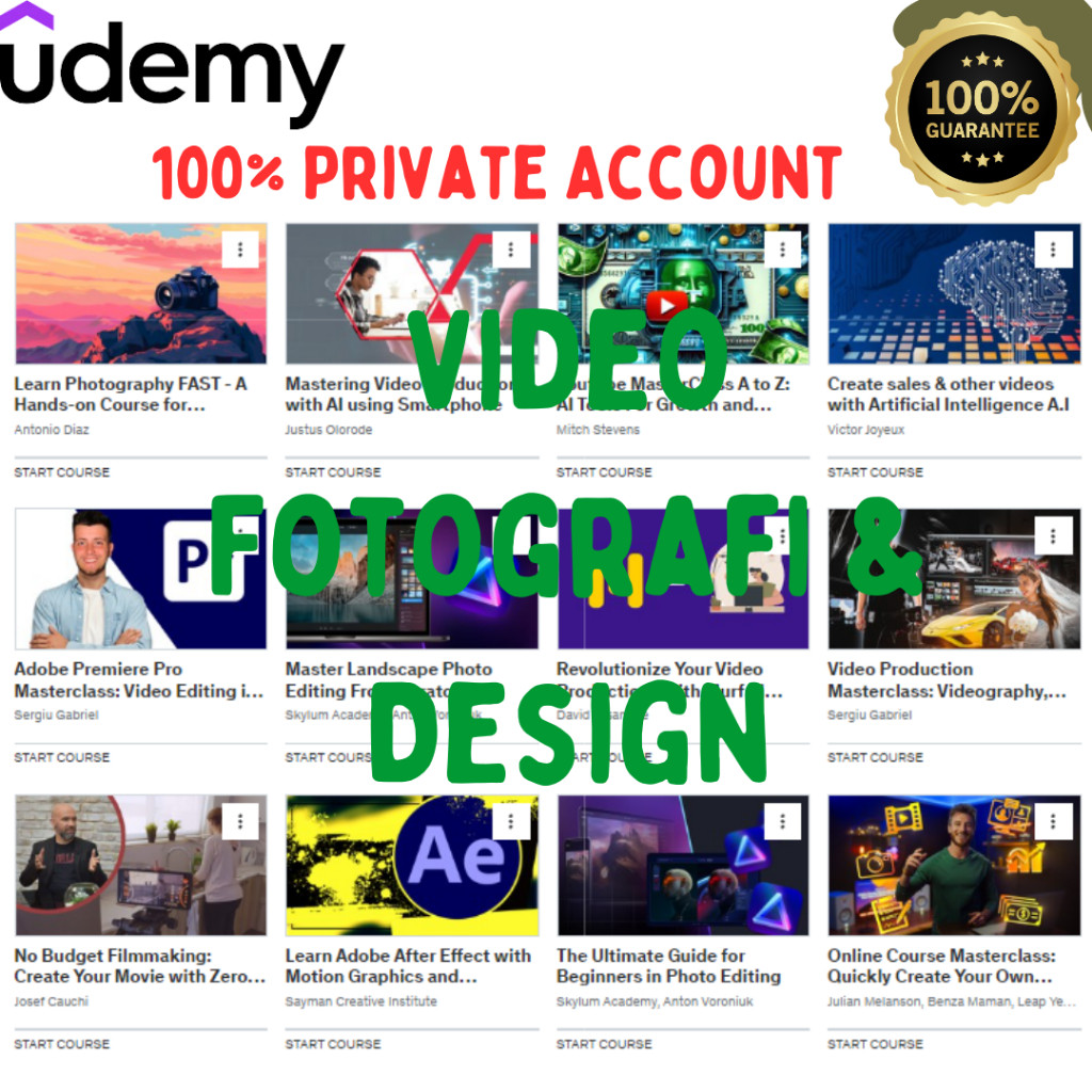 Udemy Premium Course Edisi Editing & Design