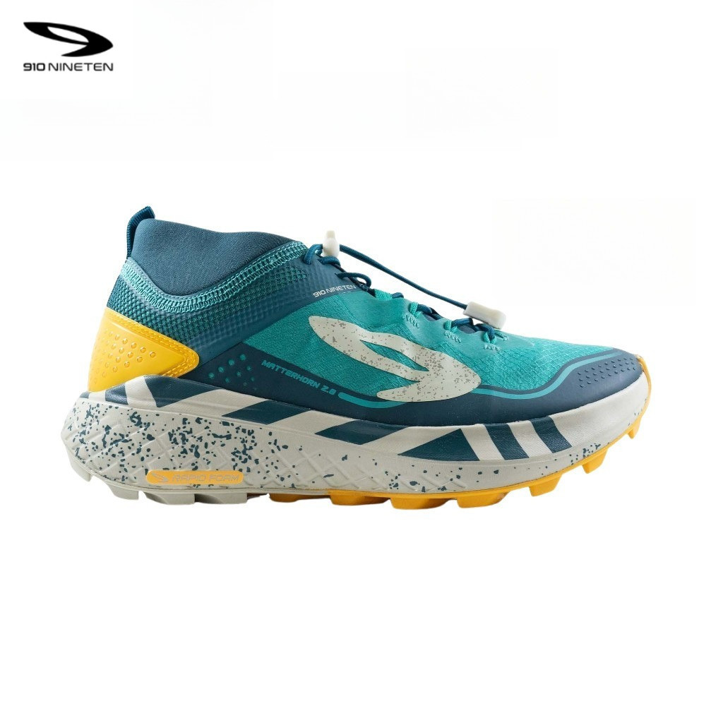910 YUZA MATTERHORN 2.0 TEAL/KUNING - Sepatu Trail / Yuza Matterhorn 2.0 910Nineten Original