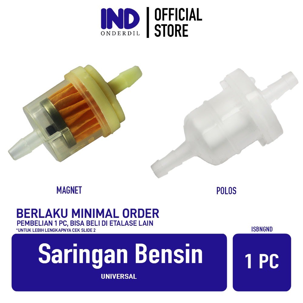 IND Onderdil Filter Bensin/Saringan Bensin Magnet Universal Motor // Beat/Vario/Mio/Scoopy/Supra