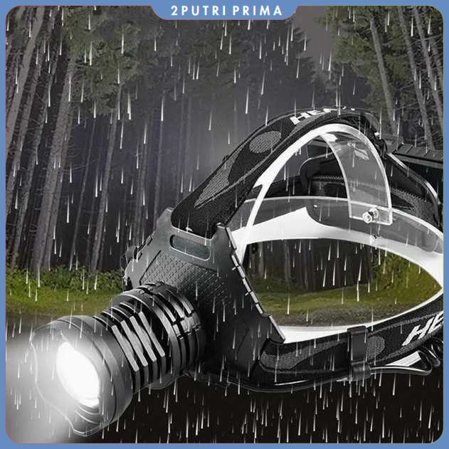 Senter Lampu Kepala Headlamp LED XHP70 1000 Lumens - P70 - Litwod