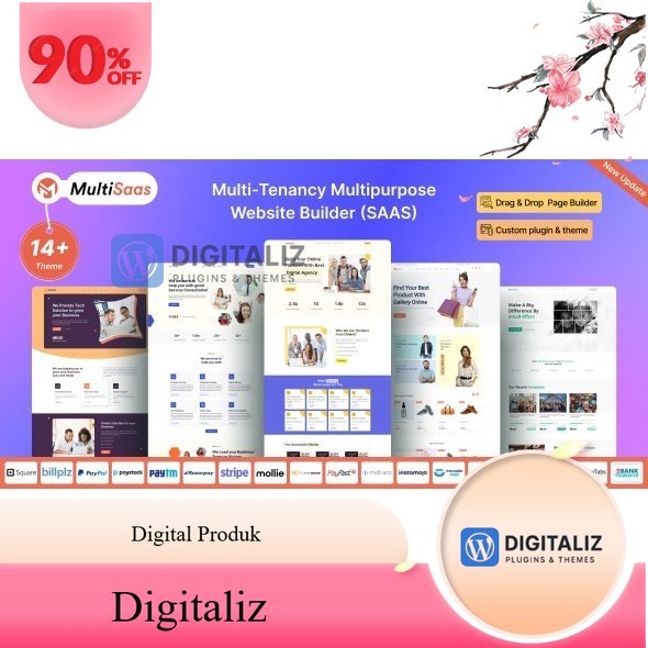 MultiSaas  Multi-Tenancy Multipurpose Website Builder Saas