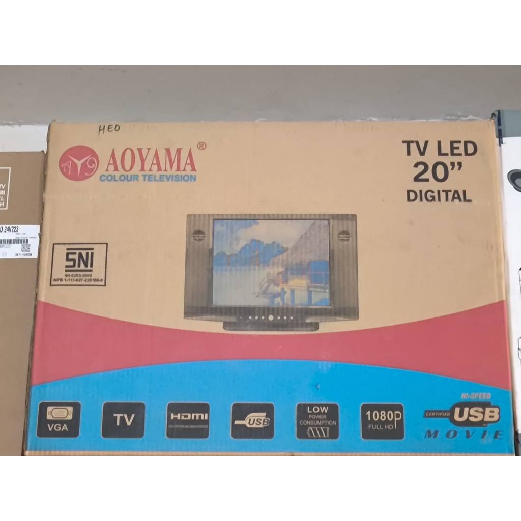 Tv LED 20" Aoyama DIGITAL  /  TV  Semi tabung DIGITAL Aoyama 20INCH  ( Tanpa Set top box )