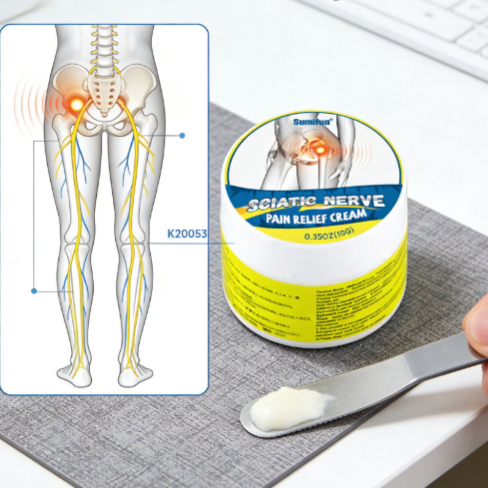 Krim Perawatan Saraf Sciatica & Pinggul Sumifun - Formula Herbal untuk Nyeri Pinggang & Pinggul Akib