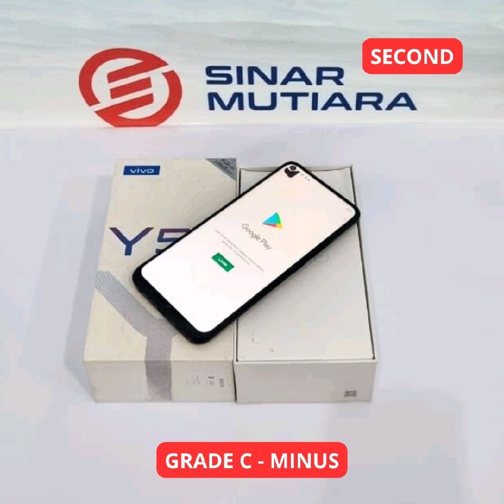 VIVO Y50 8/128 GB GRADE C - MINUS HP SECOND ORIGINAL SINAR MUTIARA CELL (75518)