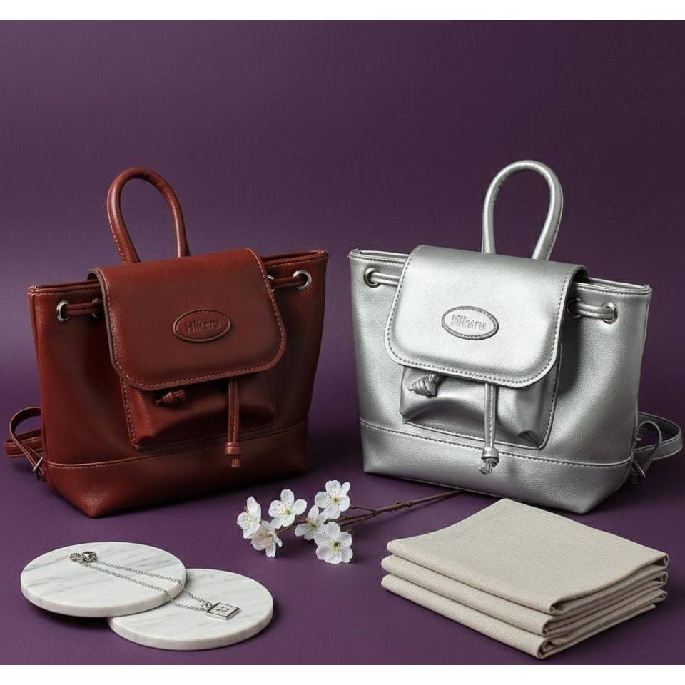 Tas Ransel Hikaru Kulit Mini Wanita Tas Ransel Import Lucu Korean Style PS