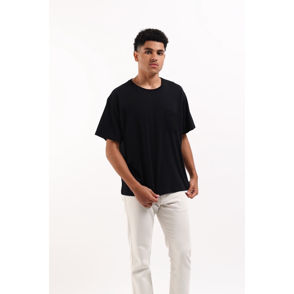 MANZONE Kaos Pria Lengan Pendek LARIO - BLACK