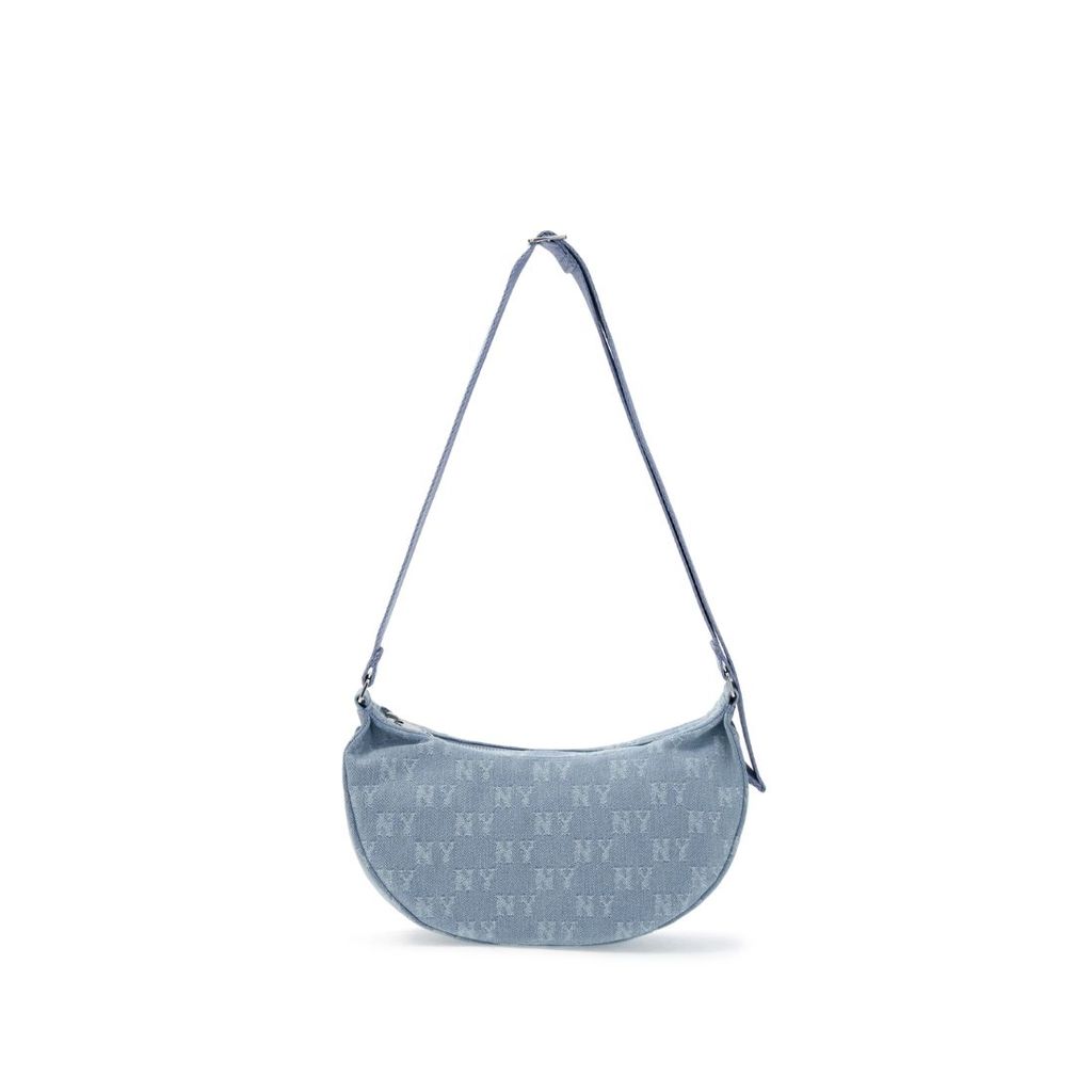 MLB Classic Monogram Denim Vintage Hobo Bag