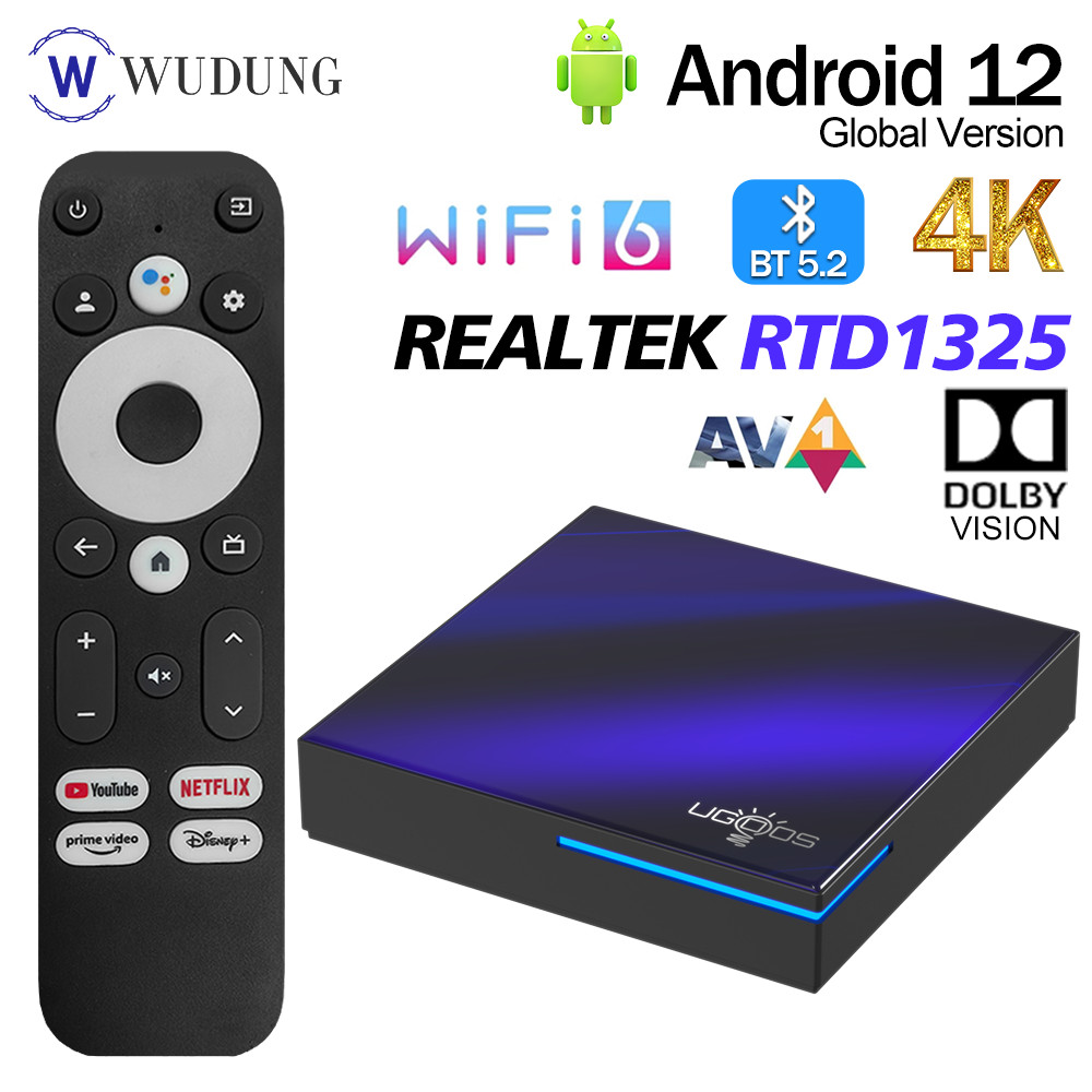 Ugoos SK2 Android TV Box Google Certified Realtek RTD1325  Netflix 4K Google UHD streamer WiFi6 Dolb