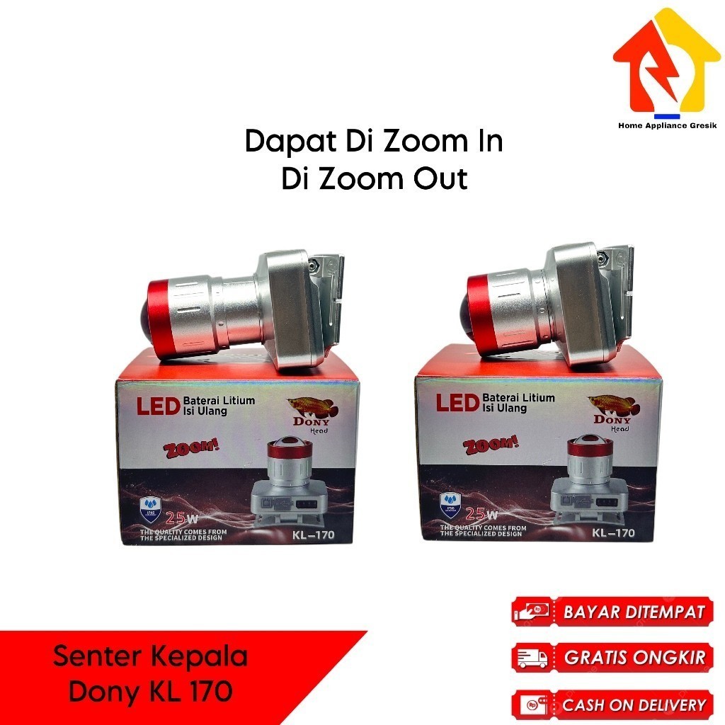 Senter Kepala Dony KL 170 ZOOM / Dony Senter Kepala KL170 (25 Watt)