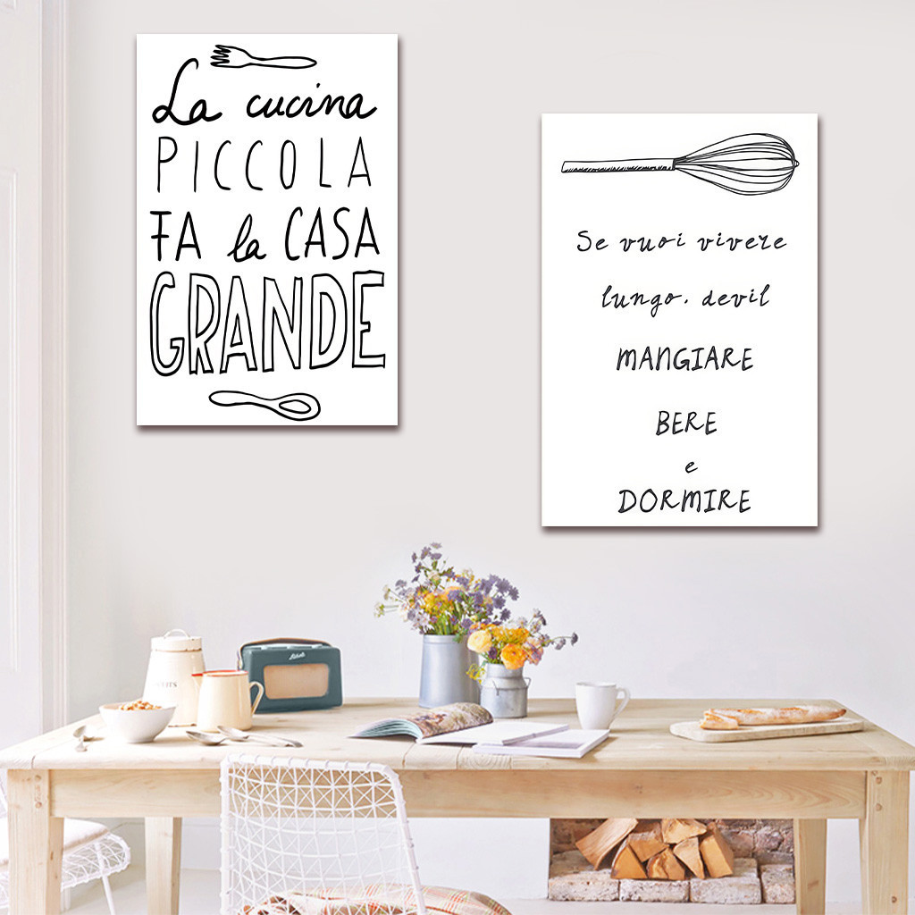 Hiasan dinding aesthetic Hiasan Dinding Pajangan Dekorasi Dinding Teks Hitam Putih untuk Ruang Tamu 