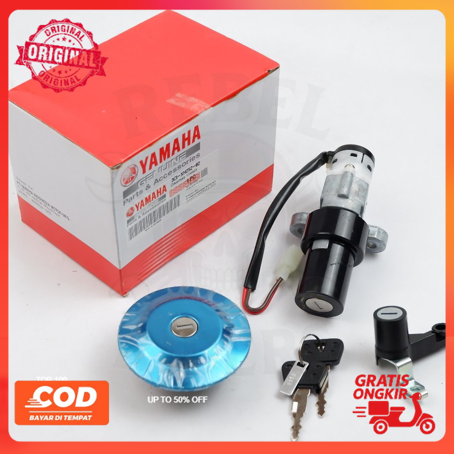 Kunci Kontak Set Tutup Bensin Yamaha Vixion Old 3C1 ori rider motor part