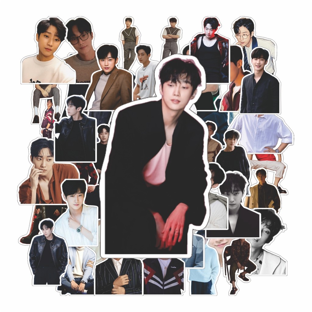 50 Pcs Stiker Jung Jinyoung Awet dan anti luntur - Cocok untuk dekorasi laptop, sepeda skateboard, a