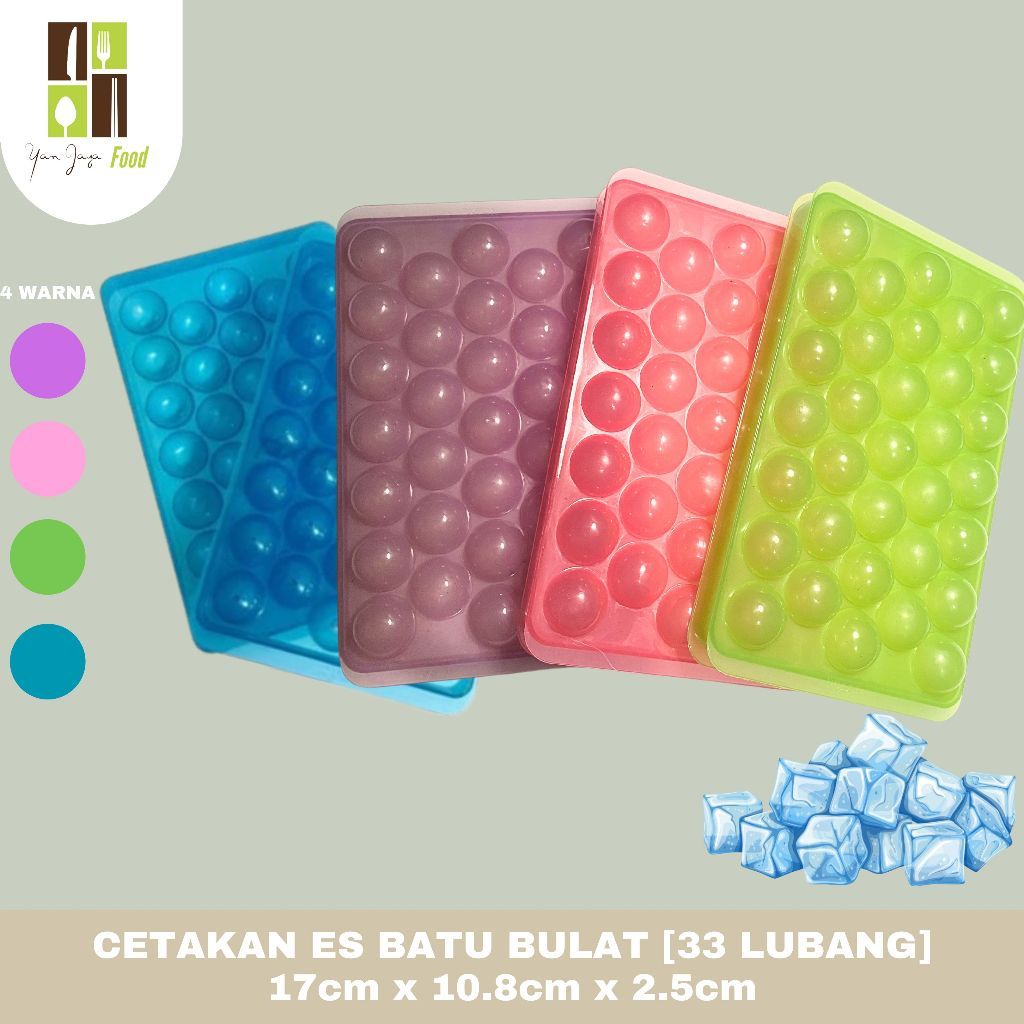 Cetakan Es Batu Bulat  / Cetakan Es /  Cetakan Es Batu Bola Kecil Ice Ball / Cetakan Jelly  33 Luban