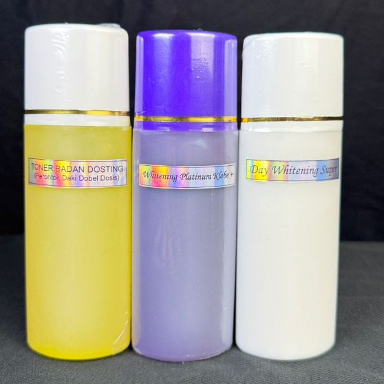 PROMO  [PROMO HARI INI] PAKET 3IN1 HB DOSTING ANGGUR PLATINUM SIANG MALAM DAN TONER BADAN KELUPAS | 