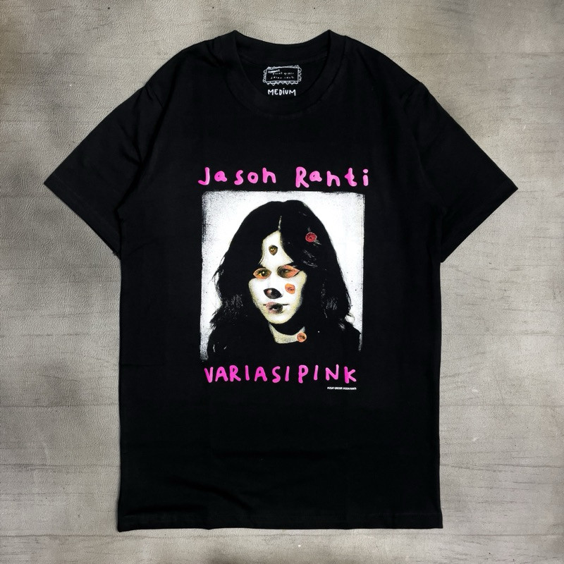 <Kaos Katun> Jason Ranti - Variasi Pink | Tshirt Black Original Merchandise