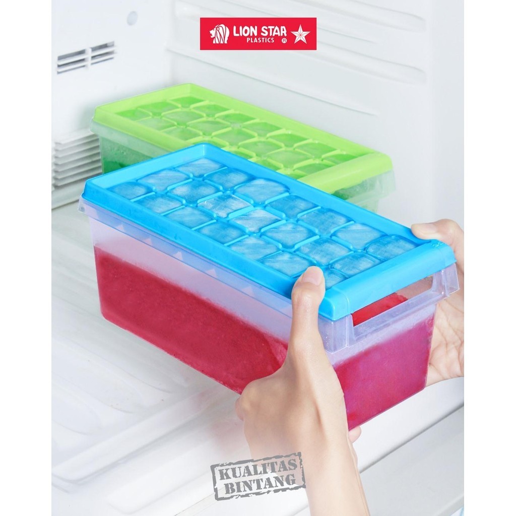 BUNTON Lion Star IT-9 Cetakan Es Batu Box Ice Tray Stocker 005 Premium BPA FREE dan Food Grade Ice C