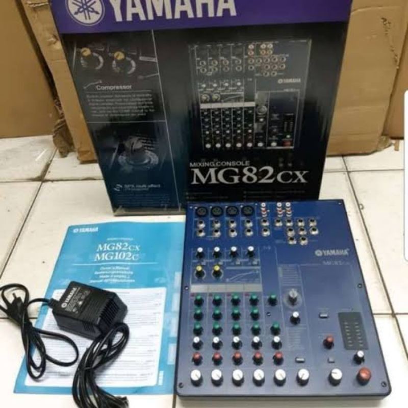 MIXER AUDIO YAMAHA 8 CHANNEL MG82CX PLUS EFFEK VOCAL MG 82 CX