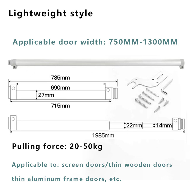 Sliding Door Closer Buffer Damping Aluminum Alloy Sliding Door Glass Door Sliding Door Simple Househ