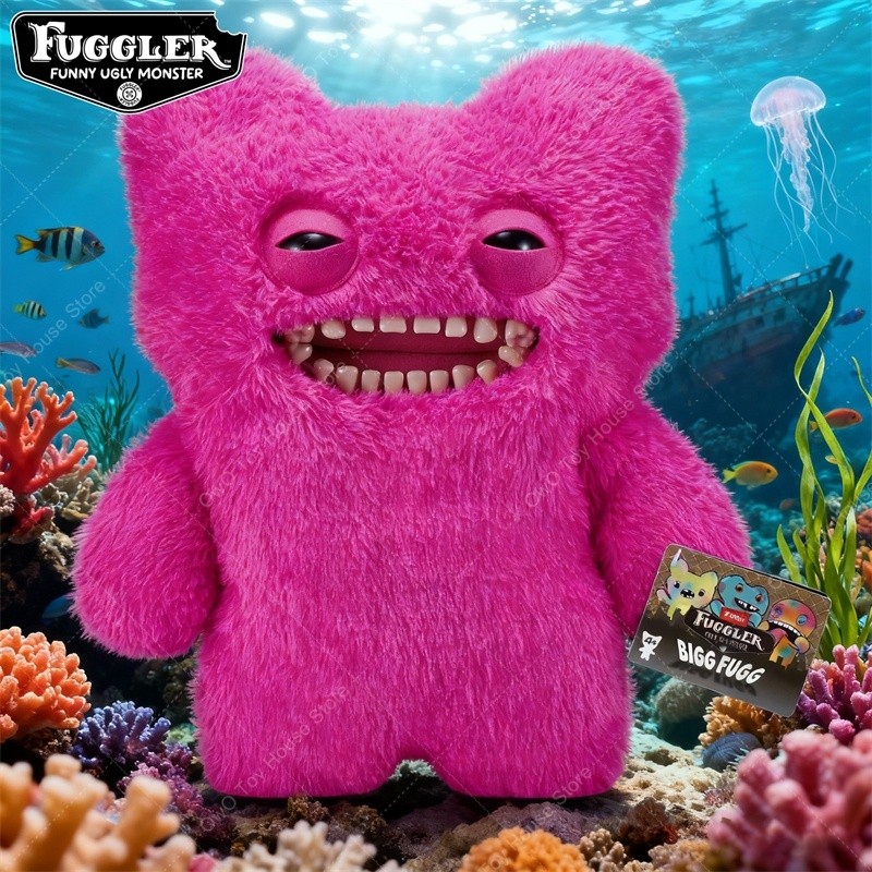 Original Fuggler Funny Ugly Teeth Monster Plush Toys Pillow Kawaii Fugglers Big Fuggs Sphynx Cat Mr 