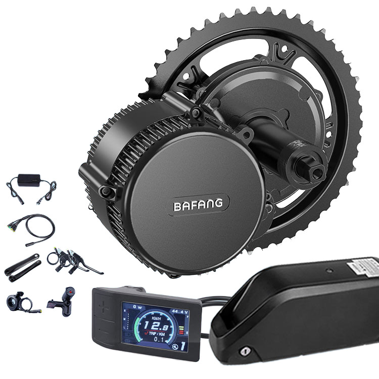 48V 52V 750W 1000W Mid Drive Motor Electric Trike & Bike Conversion Kit with LCD Display for Recumbe