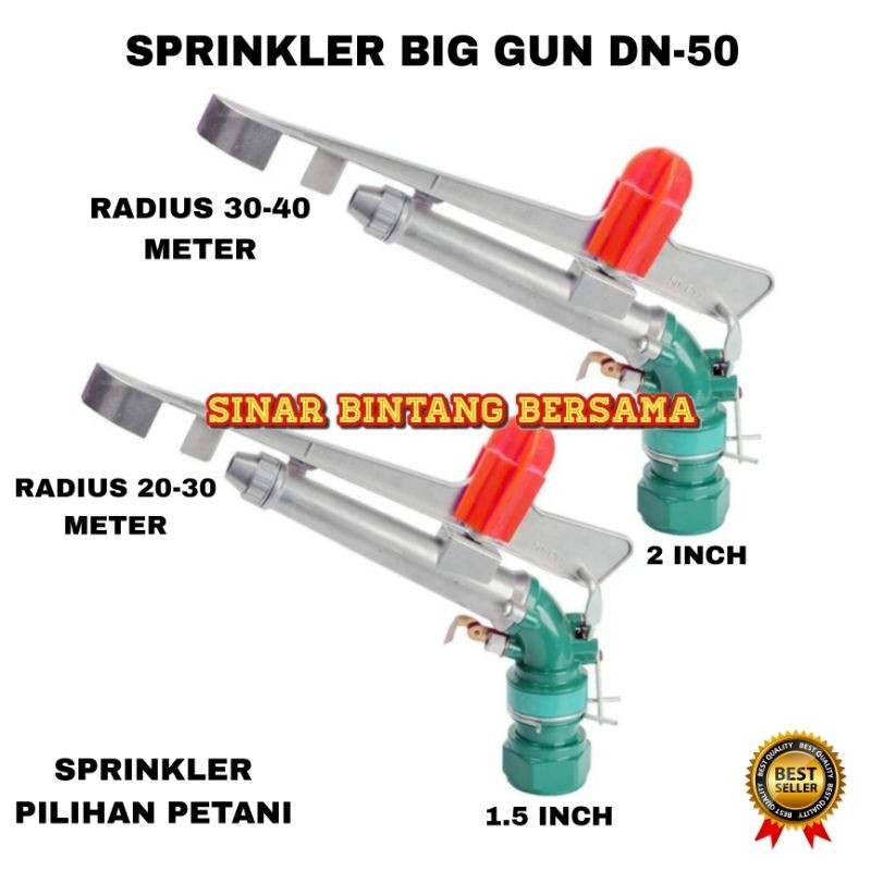 (leafnest) SPRINKLER BIG GUN DN-50 | SPRINKLER PERTANIAN DAN PERKEBUNAN