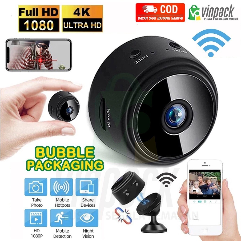 Memiliki Kualitas Yang Bagus FOR SALE  READY STOCK Wireless A9 Mini Camera Wifi HD 1080P Mini/ CCTV 