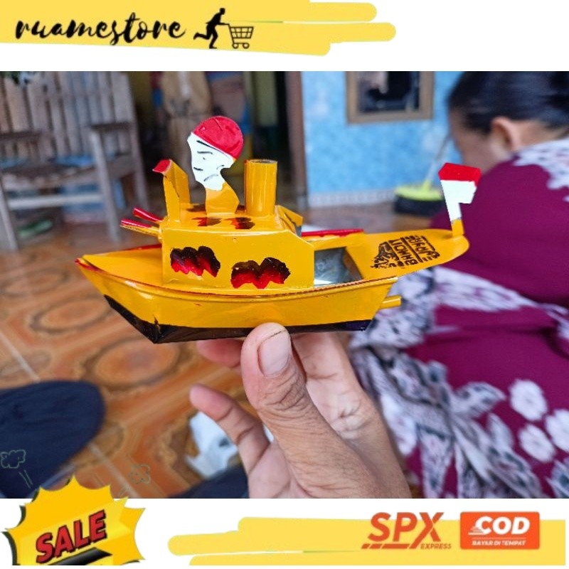 ARRIVALS TRENDING Mainan Kapal Otok-Otok Logam Bisa Berjalan Di Air NVM