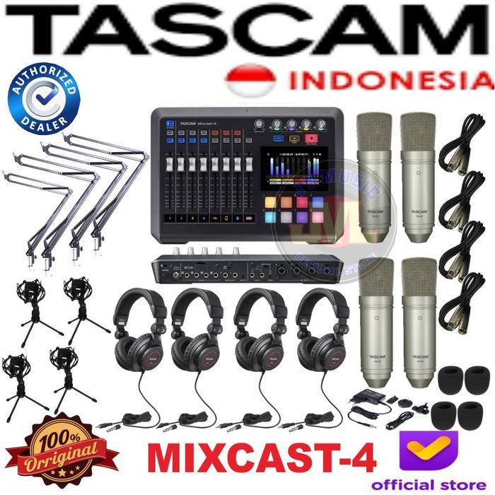 Paket Broadcast Tascam Mixcast 4 Paket Podcast Tascam Paket Streaming Tascam - PAKET BER-2