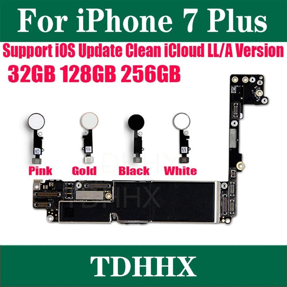 For IPhone 7 Plus Mainboard 32g/128g/256G with/Without Touch ID Cleaned ICloud 100% Fully Tested Wor