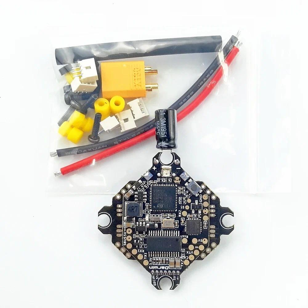 DarwinFPV F411 AIO Flight Controller  Whoop Blheli_S Betaflight F4 15A OSD BEC BL_S 1-3S 4In1 ESC fo