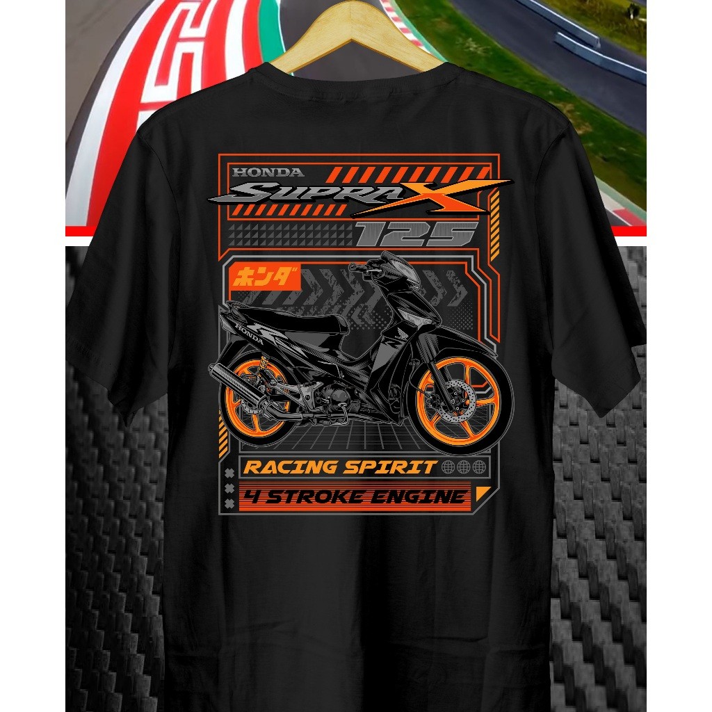 DAKWAH STAR Kaos Motor Supra X 125 Racing Spirit // Kaos SupraX // Baju Supra X // Supra X