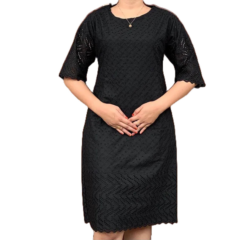 WF BAJU DRESS KATUN WANITA BANGKOK DEWASA IMPORT PREMIUM SUPER MEWAH TANGAN LURUS