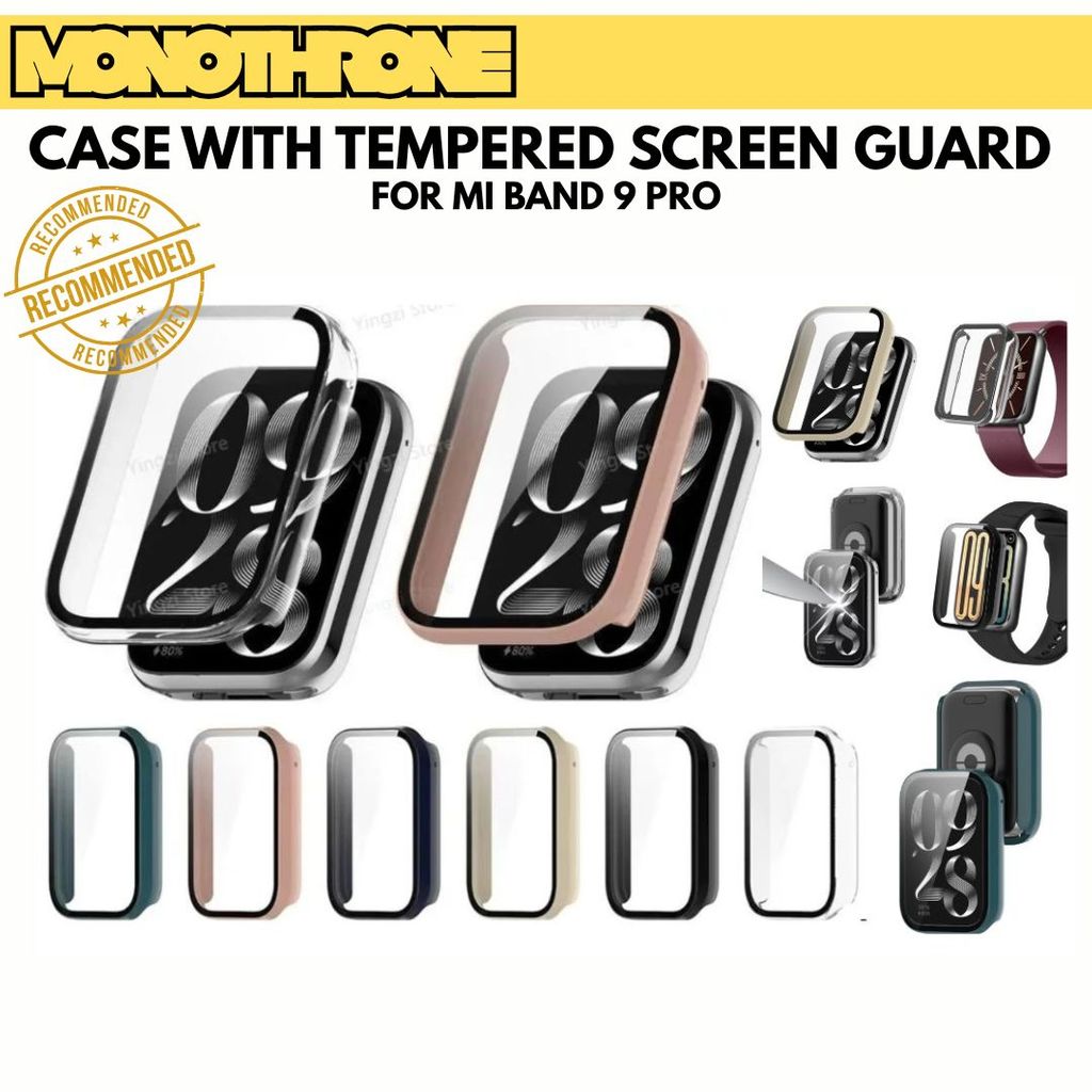 Case Xiaomi Band 9 Pro Xiaomi Mi Band 9 Pro Tempered Glass Smartband Smart Band 9 Pro Hard Case
