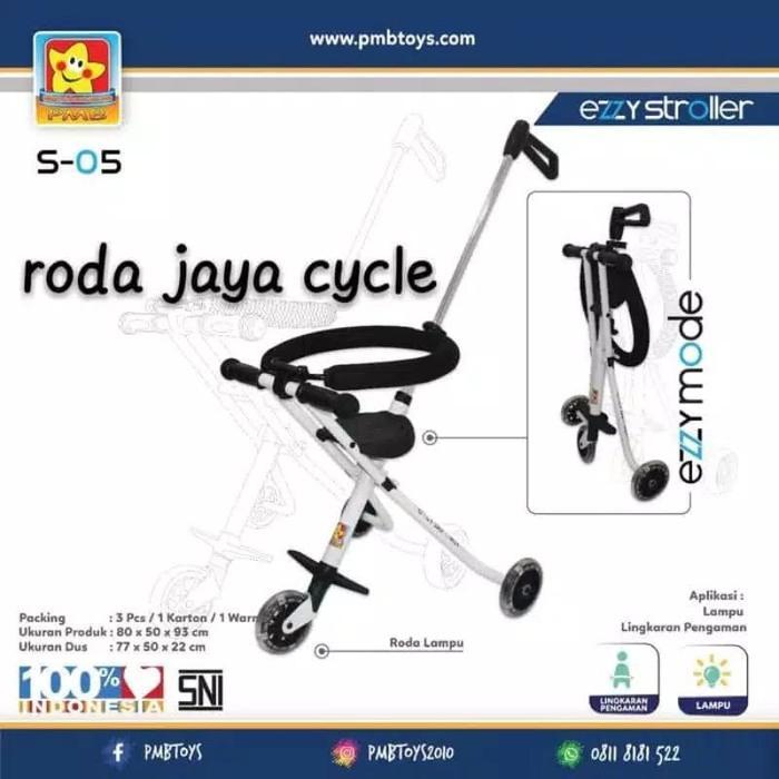 babyNmomsss_ Ezzy stroller PMB terbaru S-05 - Putih
