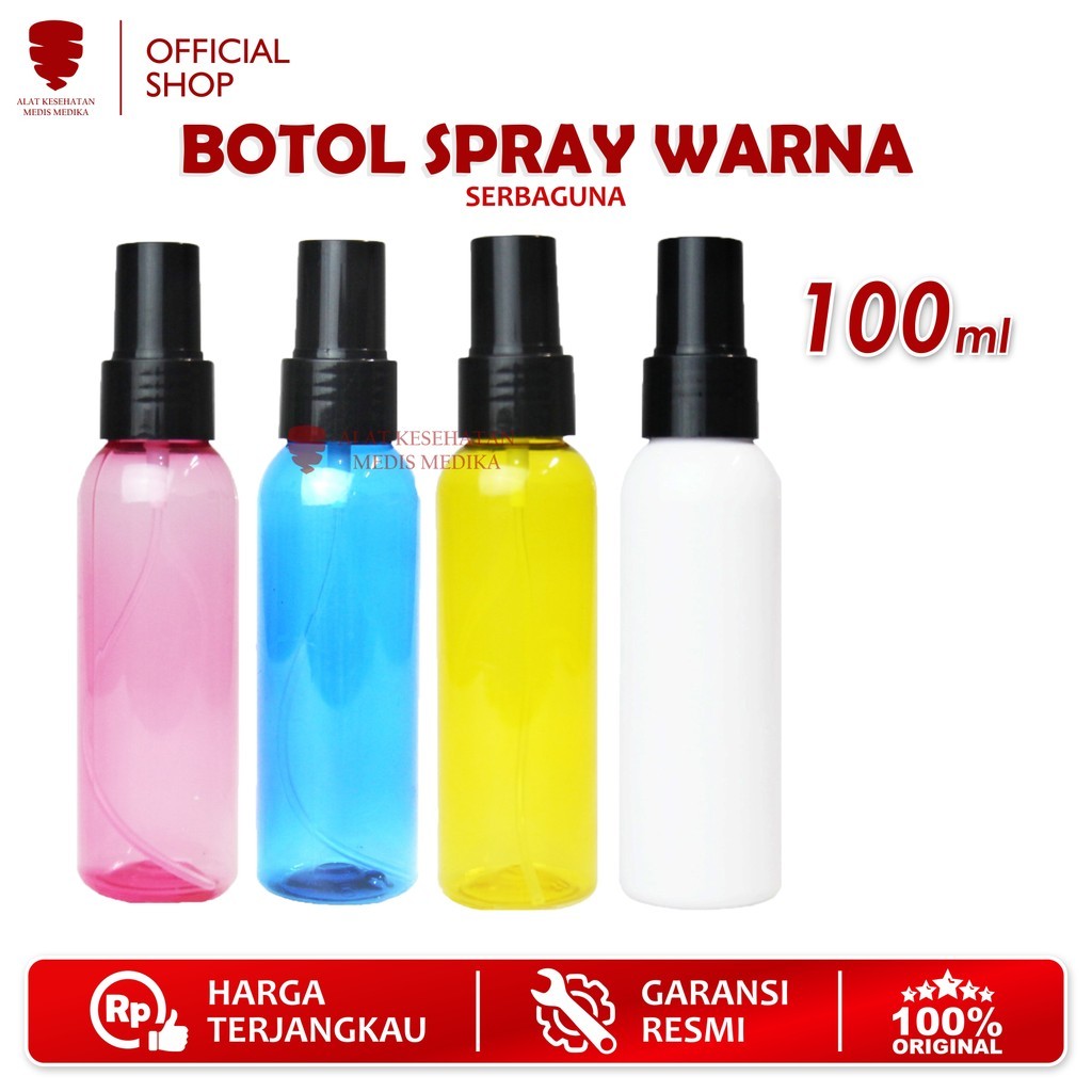 Botol Hand Sanitizer Aseptic Aseptan 100 ml 100 ml Spray Flip Flop PET Medis